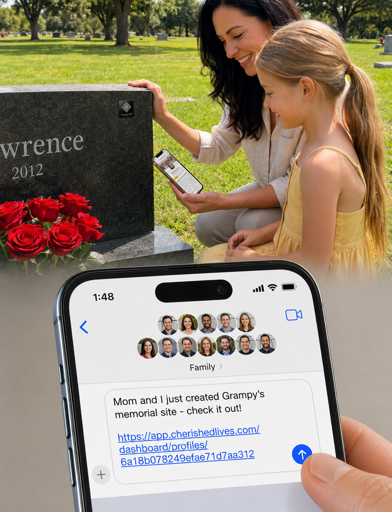 Share Their Site with Family and Friends