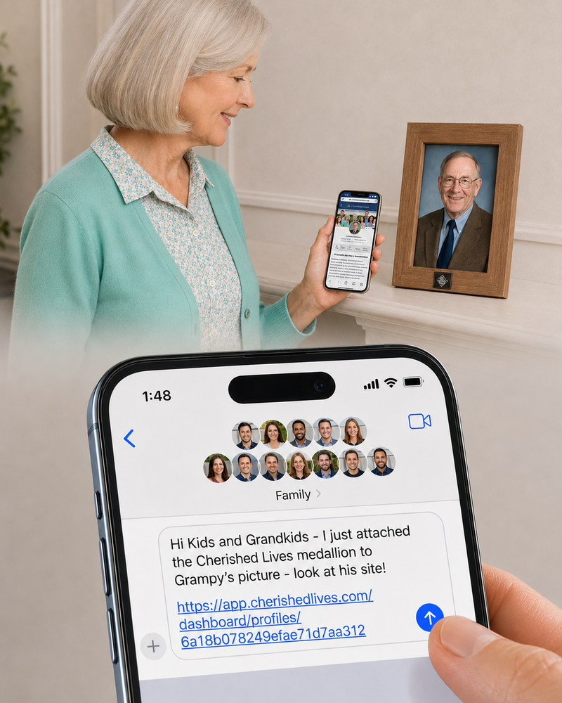 Share Their Site with Family and Friends